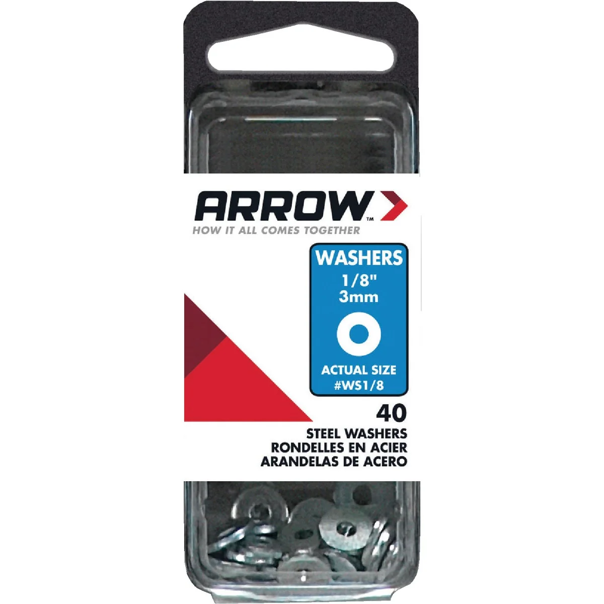 Durable Arrow 1 8 In. Steel Rivet Washer 40-Pack Refined