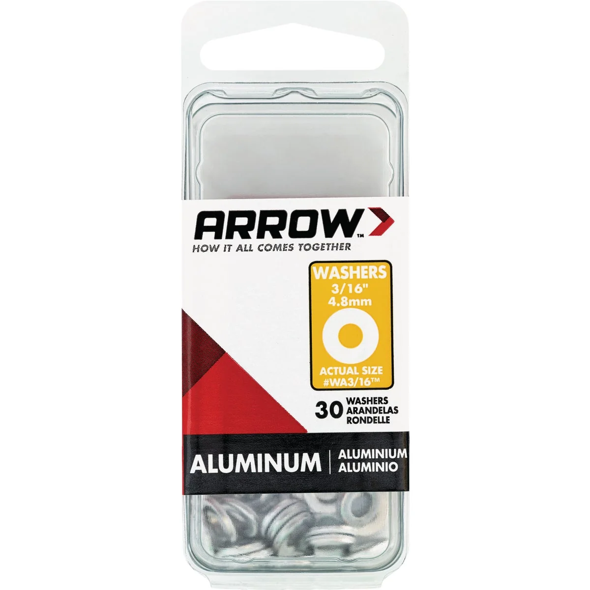 Easy-to-Use Arrow 3 16 In. Aluminum Rivet Washer 30-Pack Environmentally Friendly