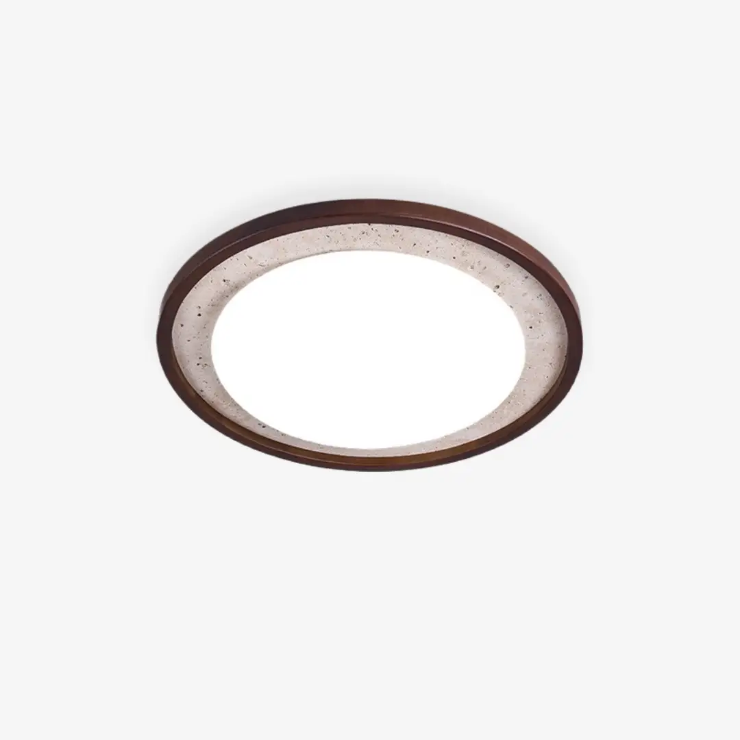 Breathable Ronde plafondlamp van travertijn Durable