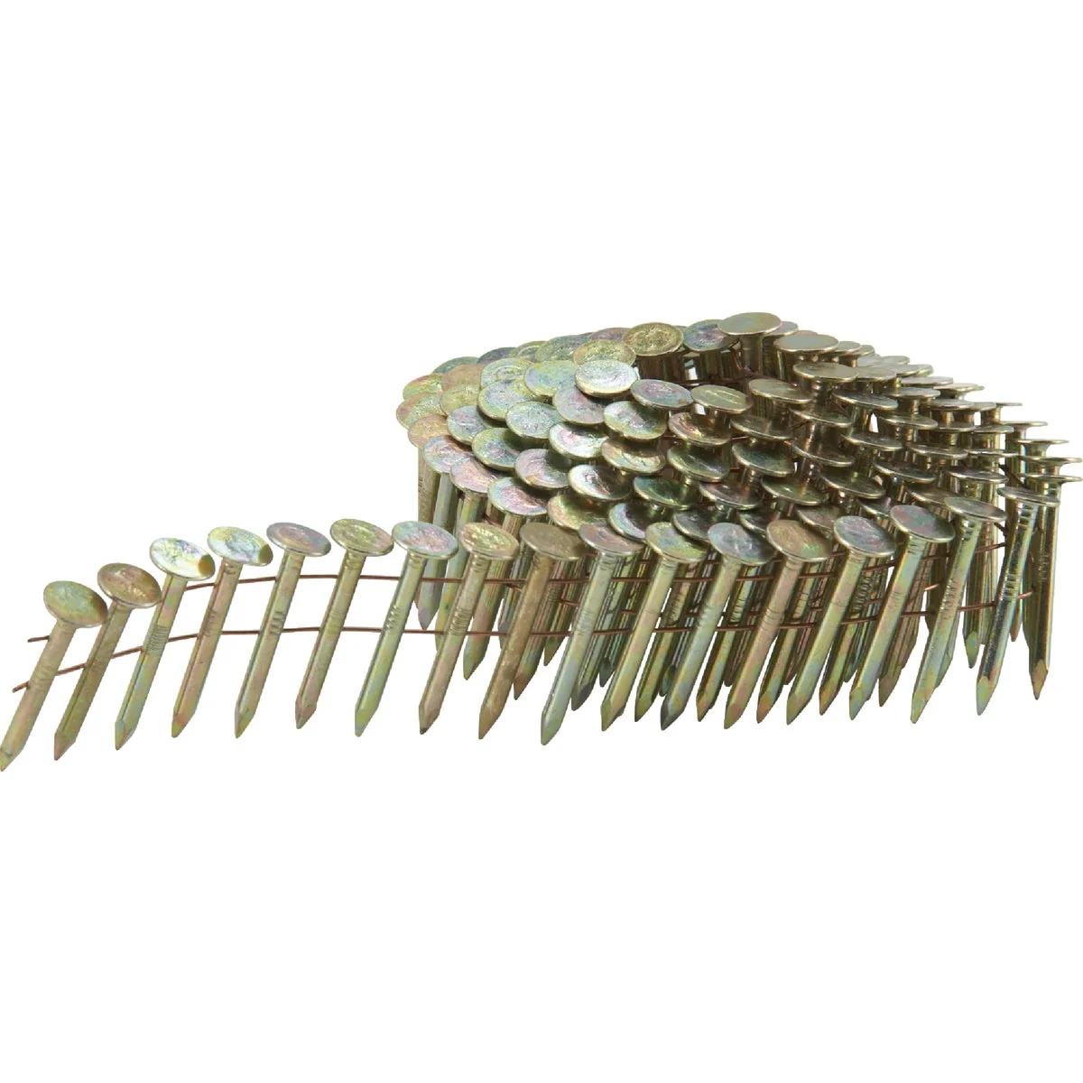 Easy-to-Use Grip-Rite 15 Degree Wire Weld Electrogalvanized Coil Roofing Nail 1-1 4 In. 7200 Ct. Natural