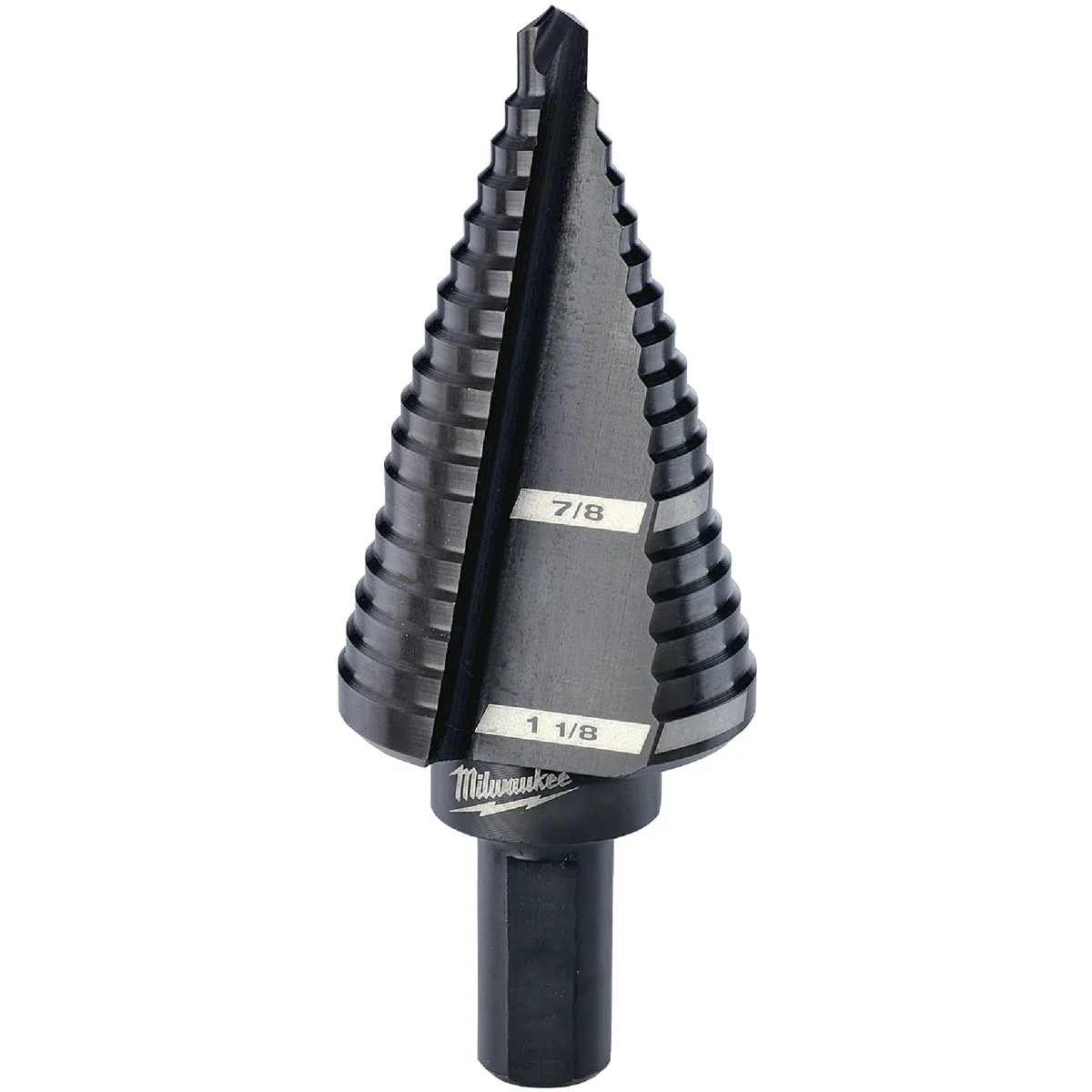 Quality Milwaukee 7 8 In. 1-1 8 In. 9 Step Drill Bit 2 Steps Long-Lasting