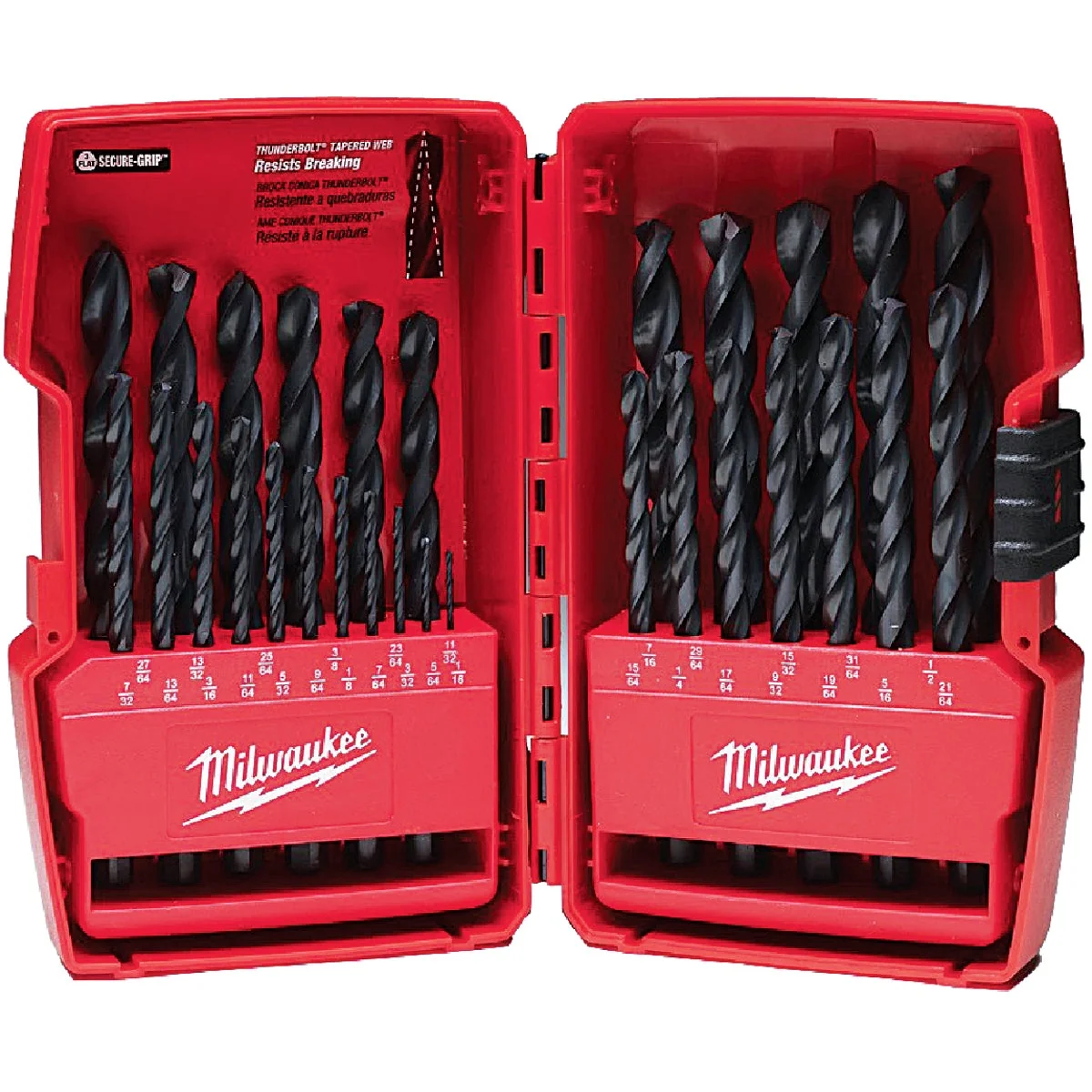 Healthy Milwaukee THUNDERBOLT 29-Piece Black Oxide Drill Bit Set 1 16 In. thru 1 2 In. Sustainable