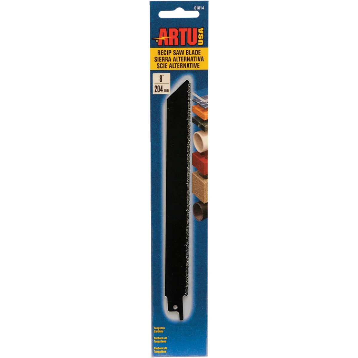 Optimized ARTU 8 In. Carbide Grit Reciprocating Saw Blade Advanced