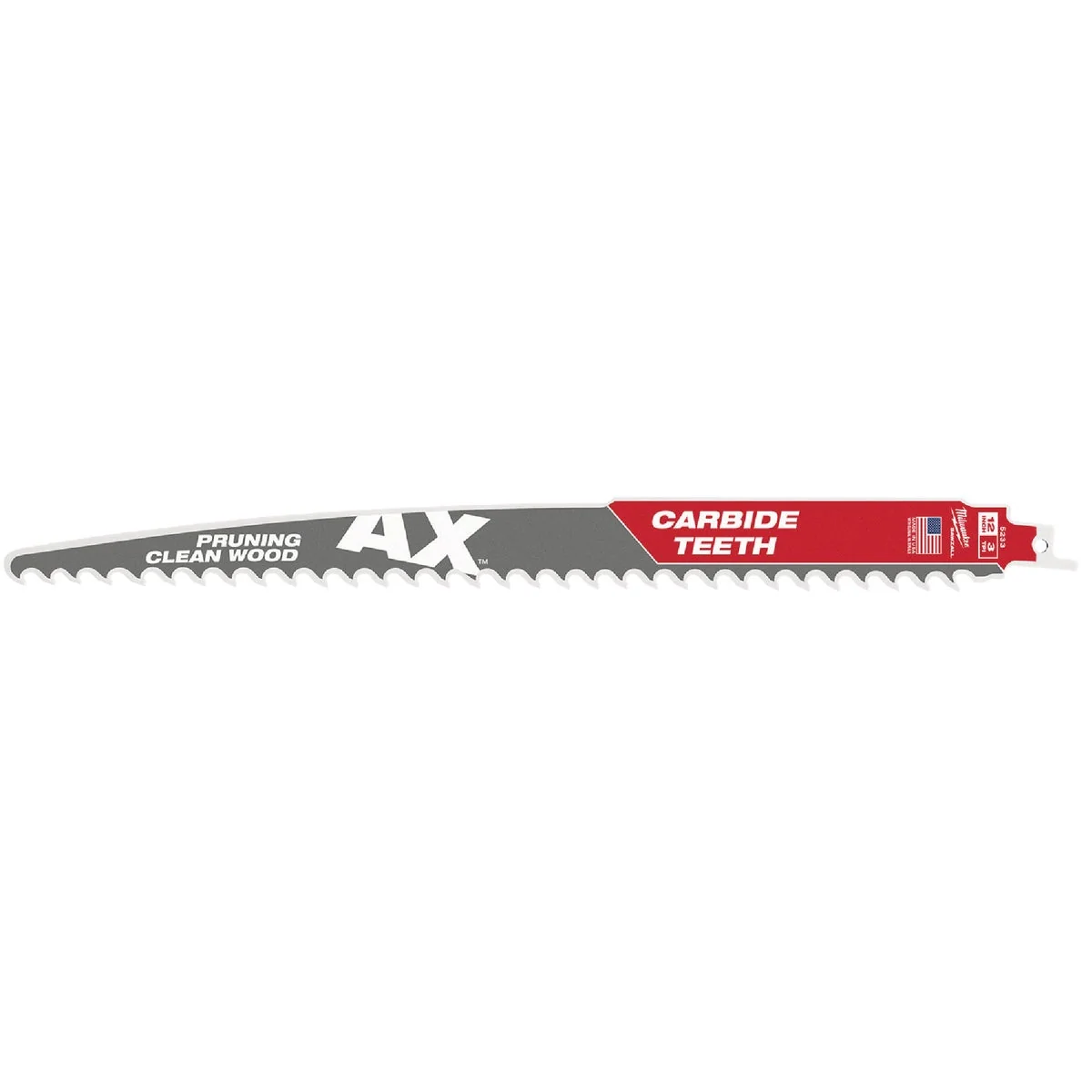 High-End Milwaukee The Ax Sawzall 12 In. 3 TPI Wood Pruning Reciprocating Saw Blade First-Class