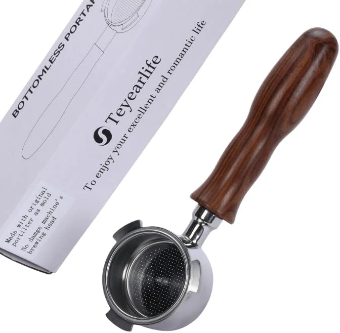Soft 51mm bottomless portafilter 3 ear for delonghi EC680 EC685 EC885 and SMEG ECF01 Include 304 Stainless Steel Filter Basket. for espresso enthusiasts and family baristas Refined