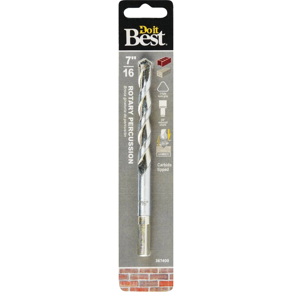 Fashionable Do it 7 16 In. x 6 In. Rotary Percussion Masonry Drill Bit Dependable