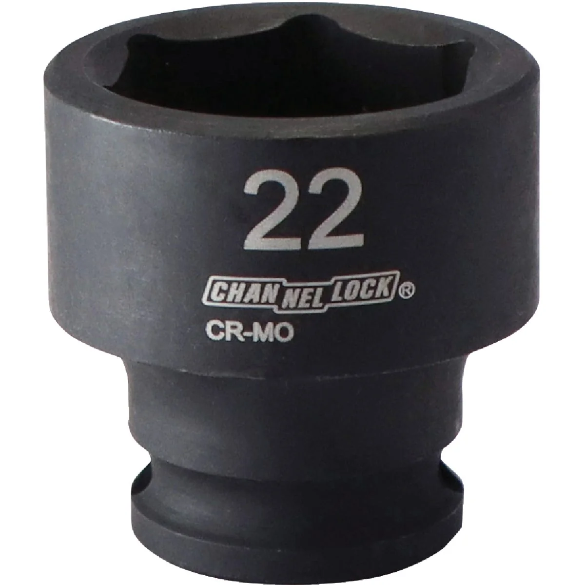 Reliable Channellock 3 8 In. Drive 22 mm 6-Point Shallow Metric Impact Socket Refined