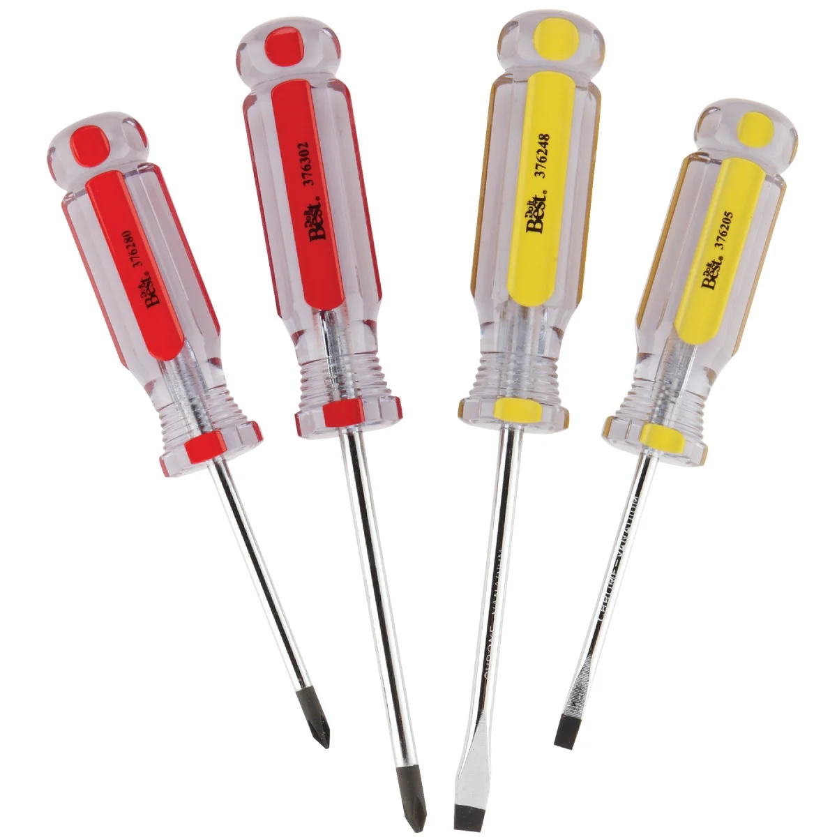 Certified Do it Slotted Phillips Screwdriver Set 4-Piece Easy-to-Use
