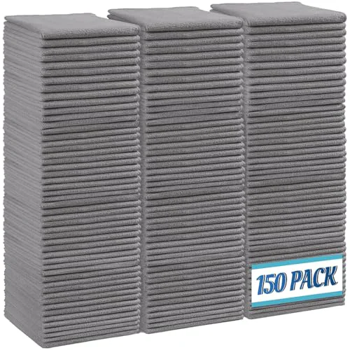 Expertly Made 150PK Microfiber Cleaning Cloth 150 Count High-End