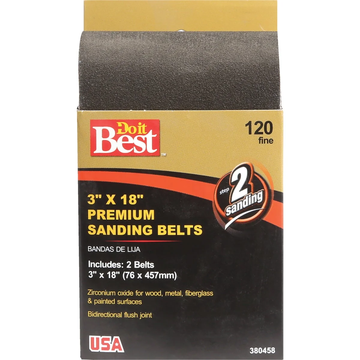 Fashionable Do it 3 In. x 18 In. 120 Grit Heavy-Duty Premium Sanding Belt 2-Pack Specialty