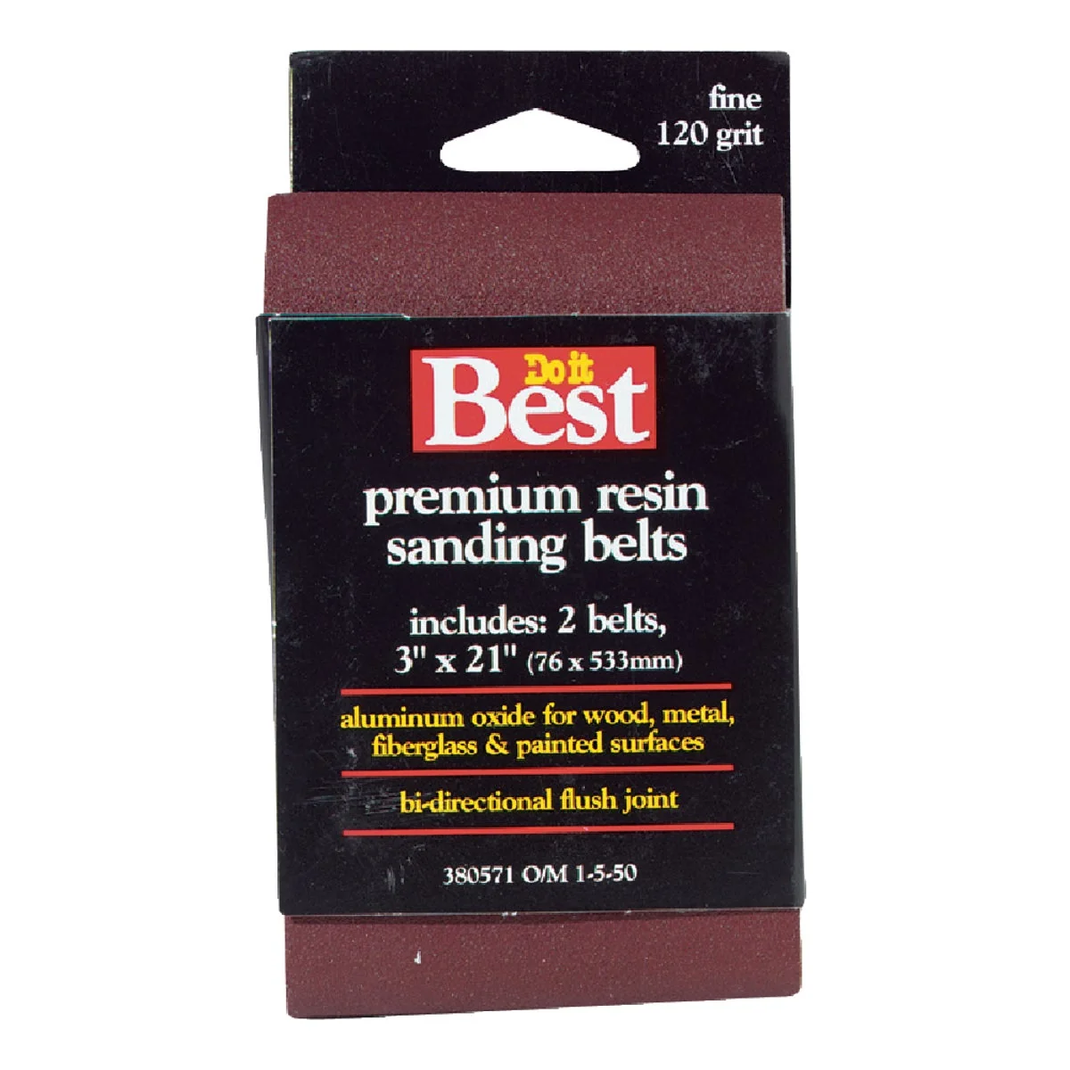 Artisan Do it 3 In. x 21 In. 120 Grit Heavy-Duty Sanding Belt 2-Pack Trendy