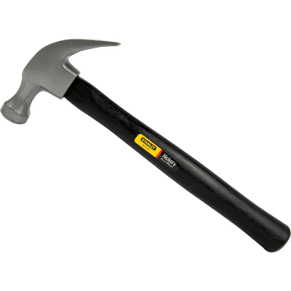 Sustainable Stanley 13 Oz. Smooth-Face Curved Claw Hammer with Hickory Handle Crafted