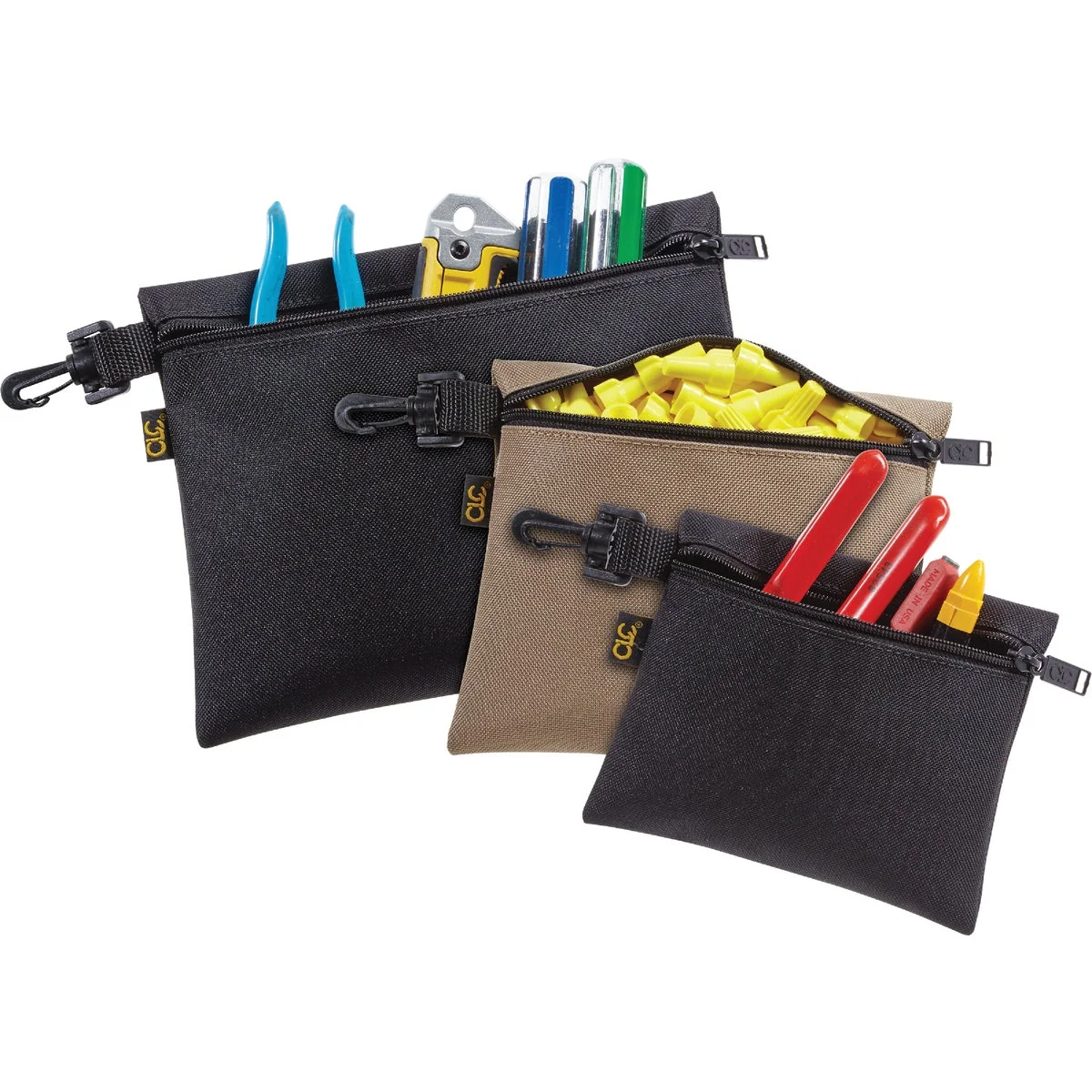 Pure CLC Single-Pocket Multipurpose Zippered Tool Pouch 3-Set Quality
