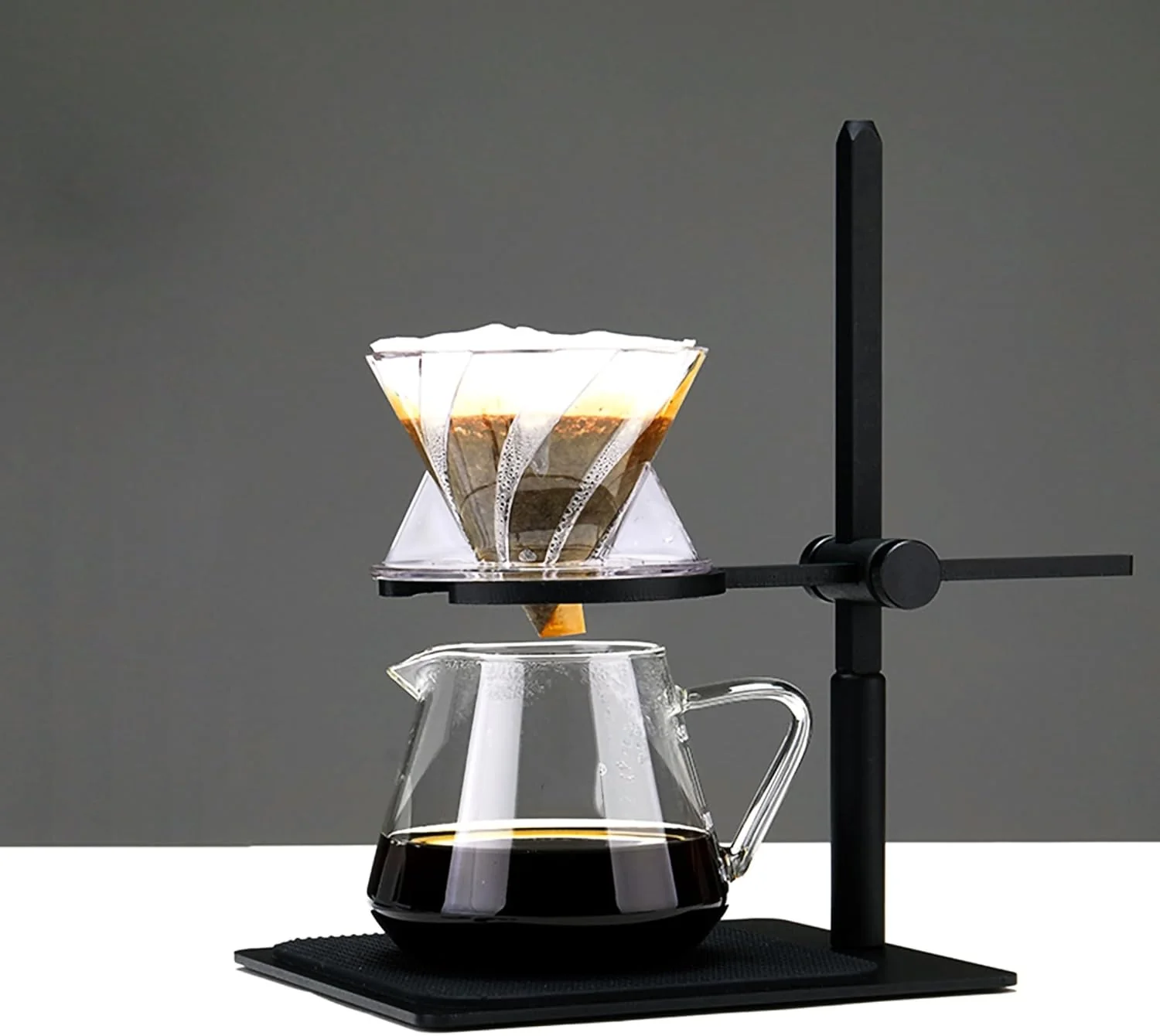 Detailed Pour Over Coffee Station Coffee Dripper Stand Stainless Steel Smooth