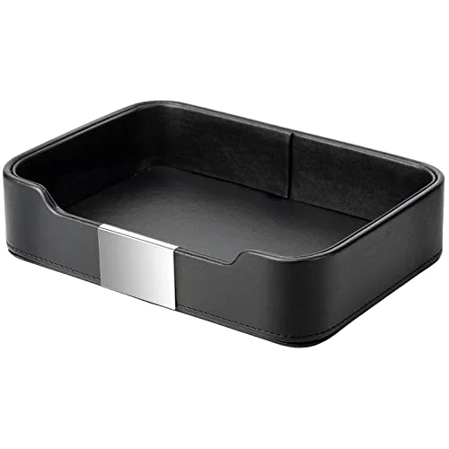 User-Friendly Leather Tray Organizer Comfortable