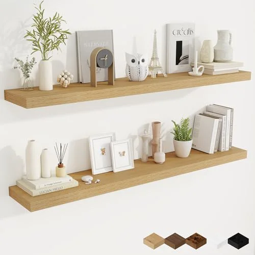 Carefully Designed 55 Inch Fireplace Mantel Shelf 2 Count Verified