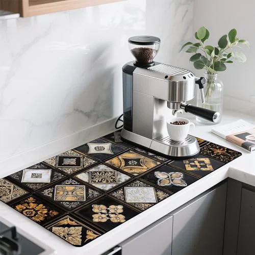 Easy-to-Use 17 x 32 Coffee Bar Mat Responsible