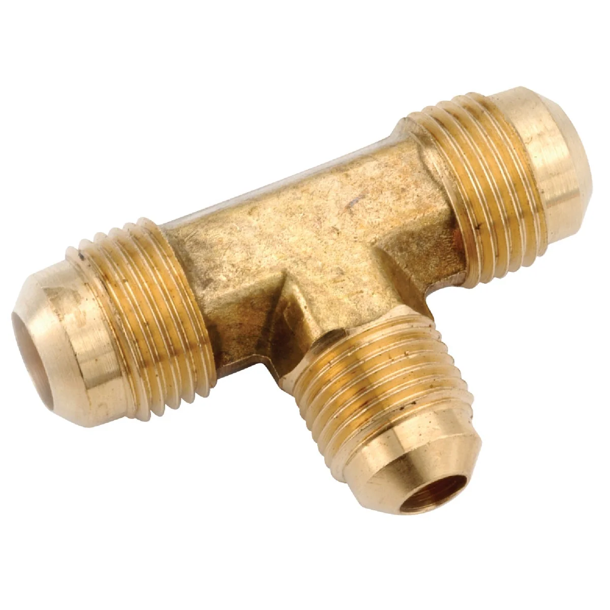 Expertly Made Anderson Metals 1 2 In. x 5 8 In. Brass Forged Flare Reducing Tee Comfortable