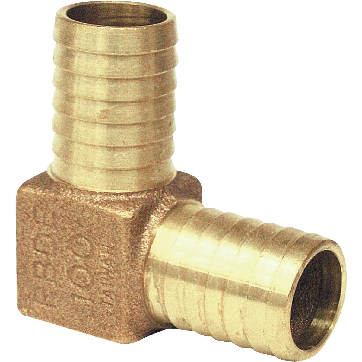 High-End Merrill 1-1 4 In. Insert x 1-1 4 In. Insert Barbed 90 Deg. Brass Elbow 1 4 Bend Elite