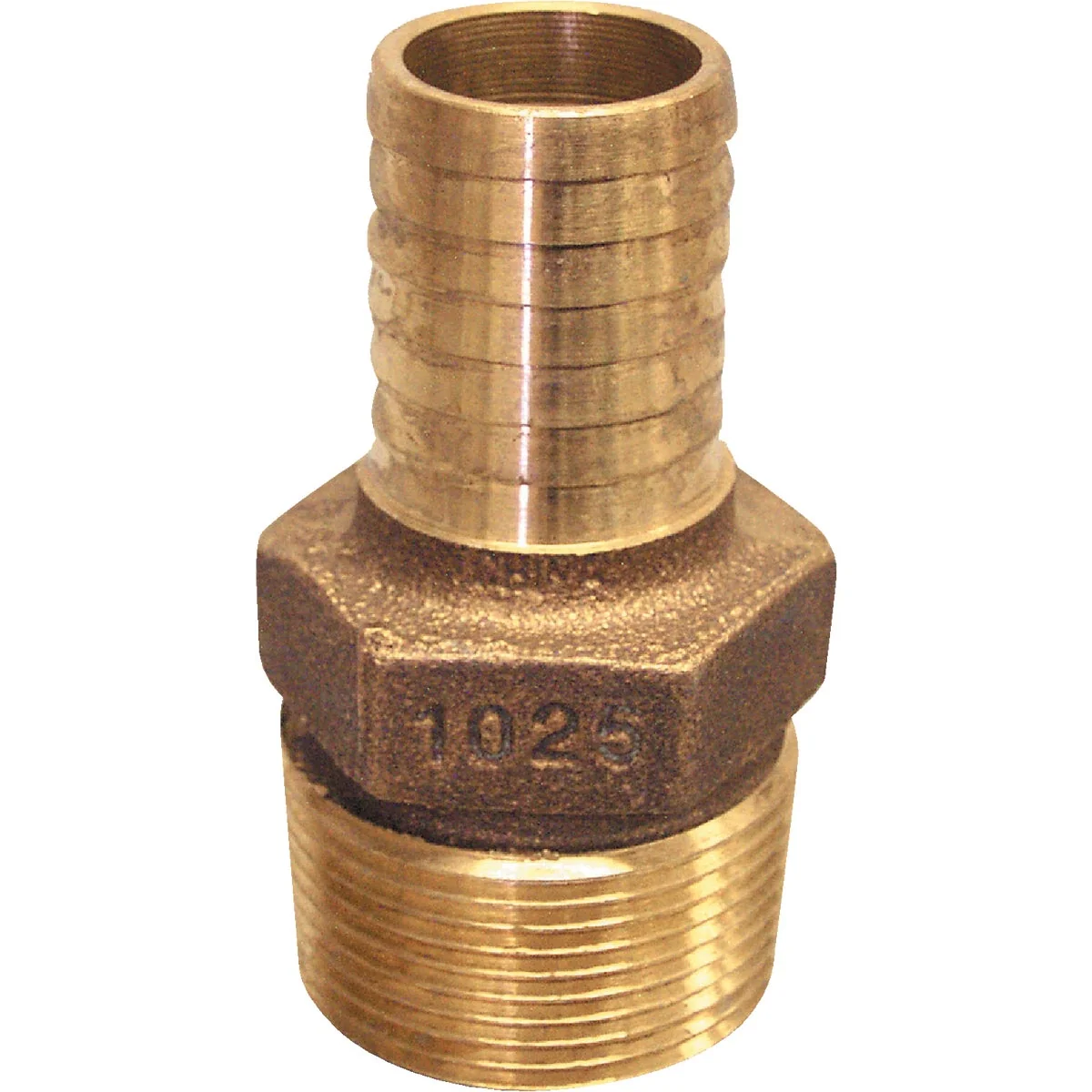 Effective Merrill 1-1 4 In. MIP x 1 In. Insert Red Brass Hose Barb Reducing Adapter Enhanced
