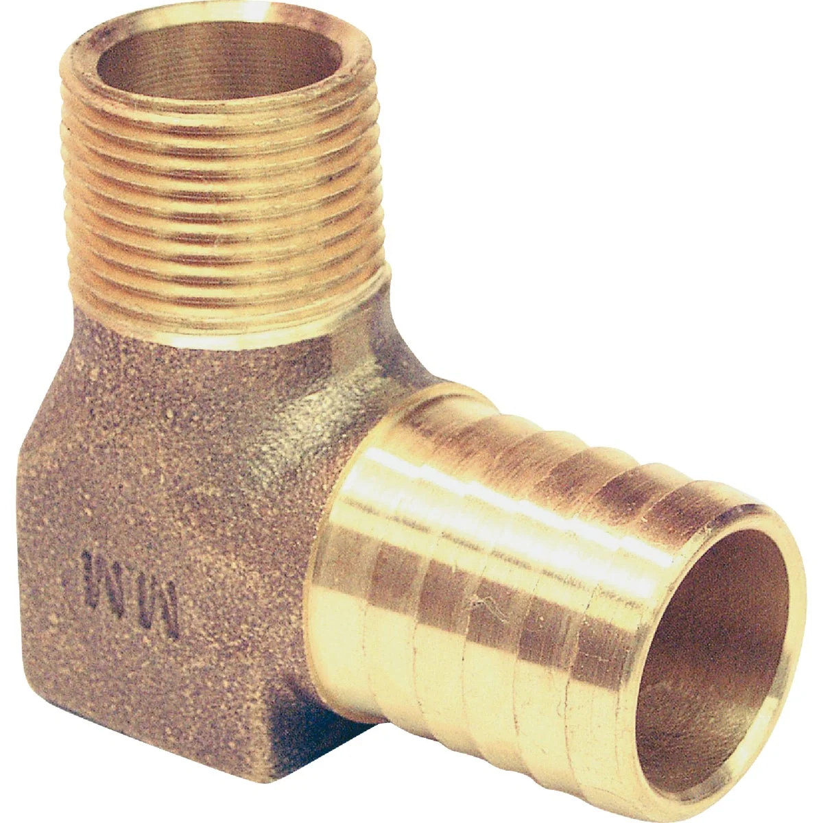 Relaxed Merrill 3 4 In. MPT x 1 In. Insert Barbed 90 Deg. Brass Elbow 1 4 Bend Efficient