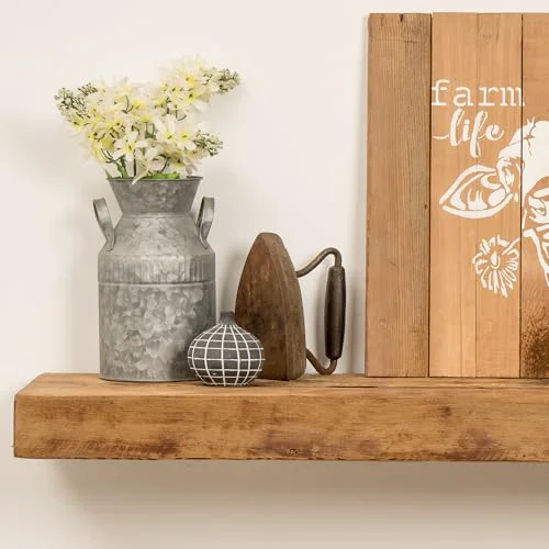 Lightweight Reclaimed Wood Fireplace Mantel Shelf Prestigious