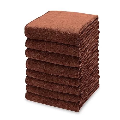 Reusable Microfiber Kitchen Dish Towels for Washing Dishes 8 Pack 8 Count Convenient