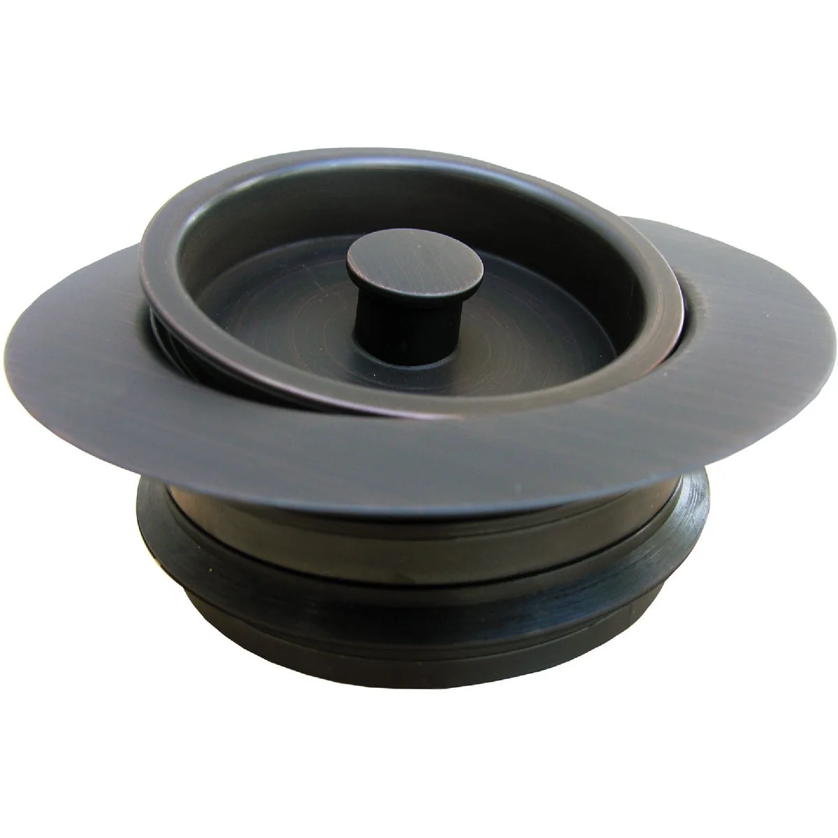 Smooth Lasco Oil Rubbed Bronze PVC Disposer Flange and Stopper Reusable