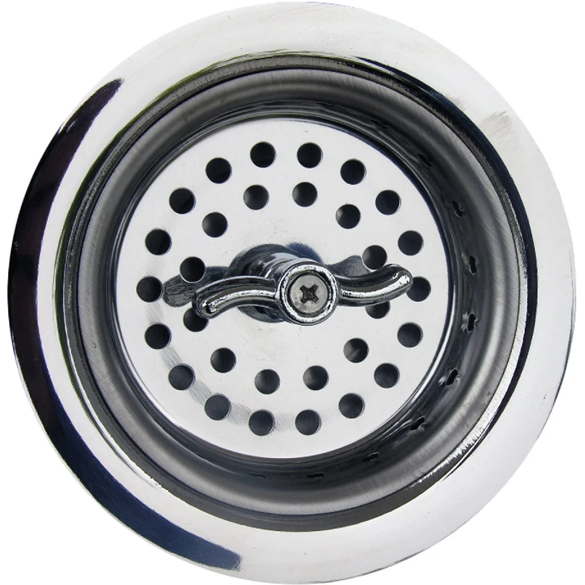 Reusable Lasco 3-1 2 In. Chrome Spin Type Basket Strainer Assembly Breathable