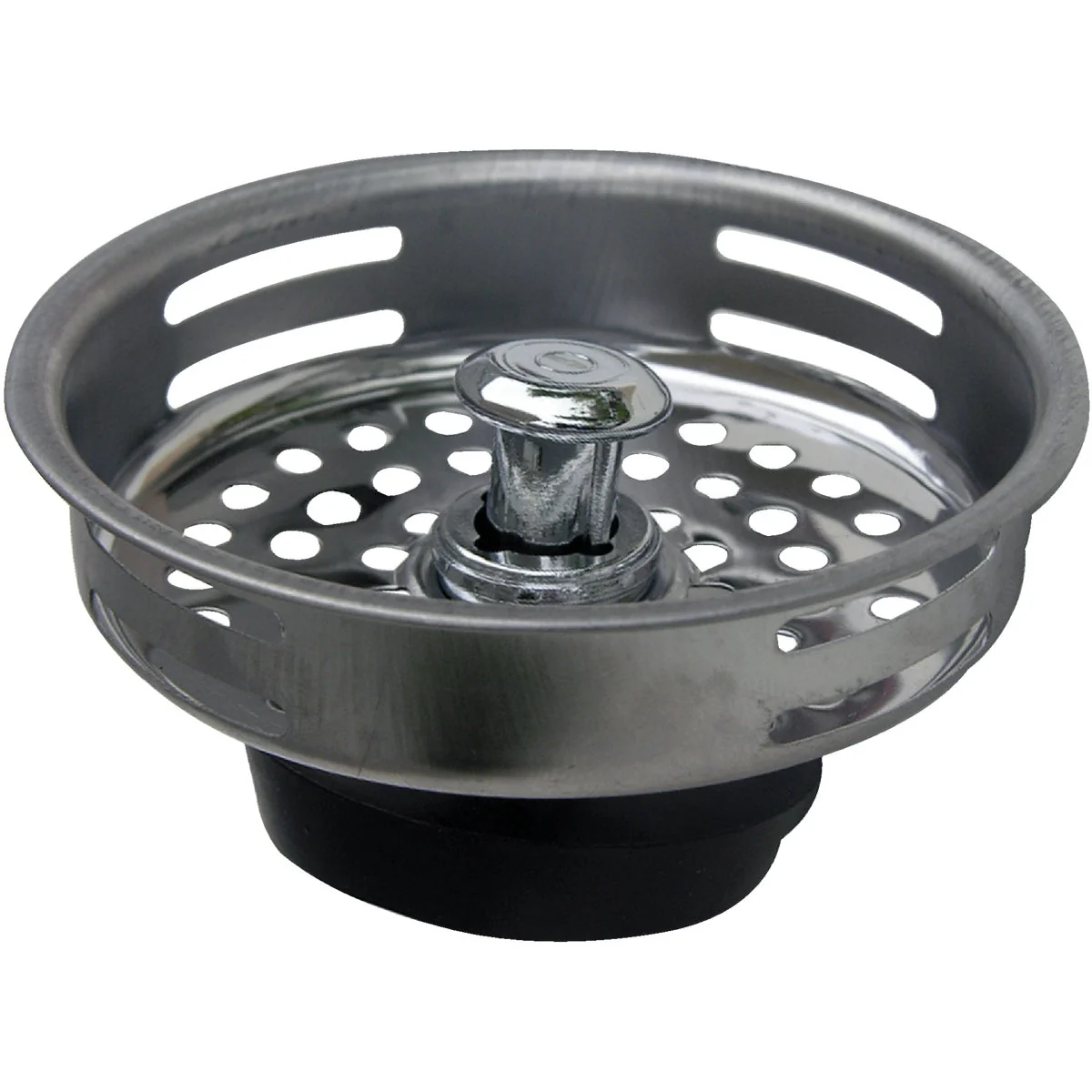 Superior Lasco 3-3 8 In. Chrome Drop Post Style Duo Basket Strainer Stopper Fast