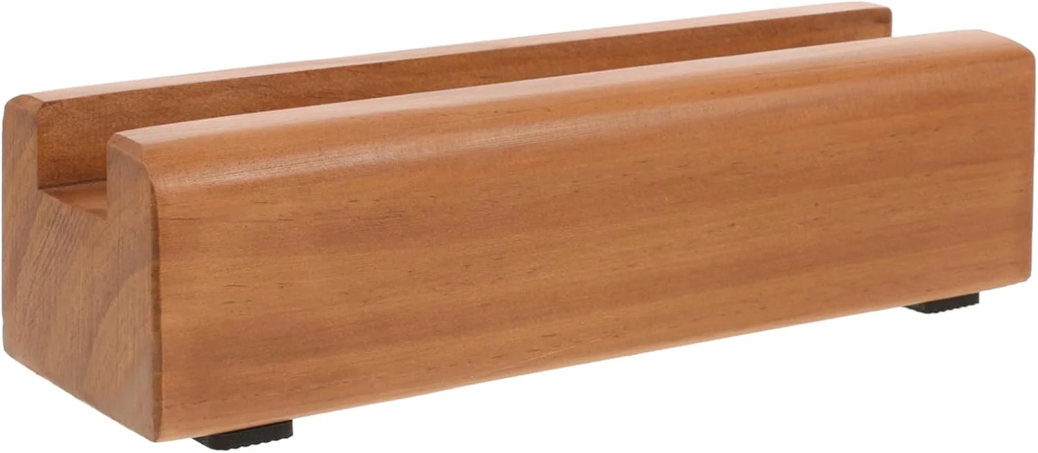 Secure Solid Wood Floor Mirror Stand Full Length Mirror Base Heavy Duty Holder Brown 9.84 x 3.14 x 2.55 Inch Non-Slip Support for Mirrors and Frames High-End