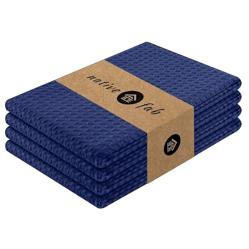 Premium Material Waffle Kitchen Towels 4 Pack 4 Count Environmentally Friendly