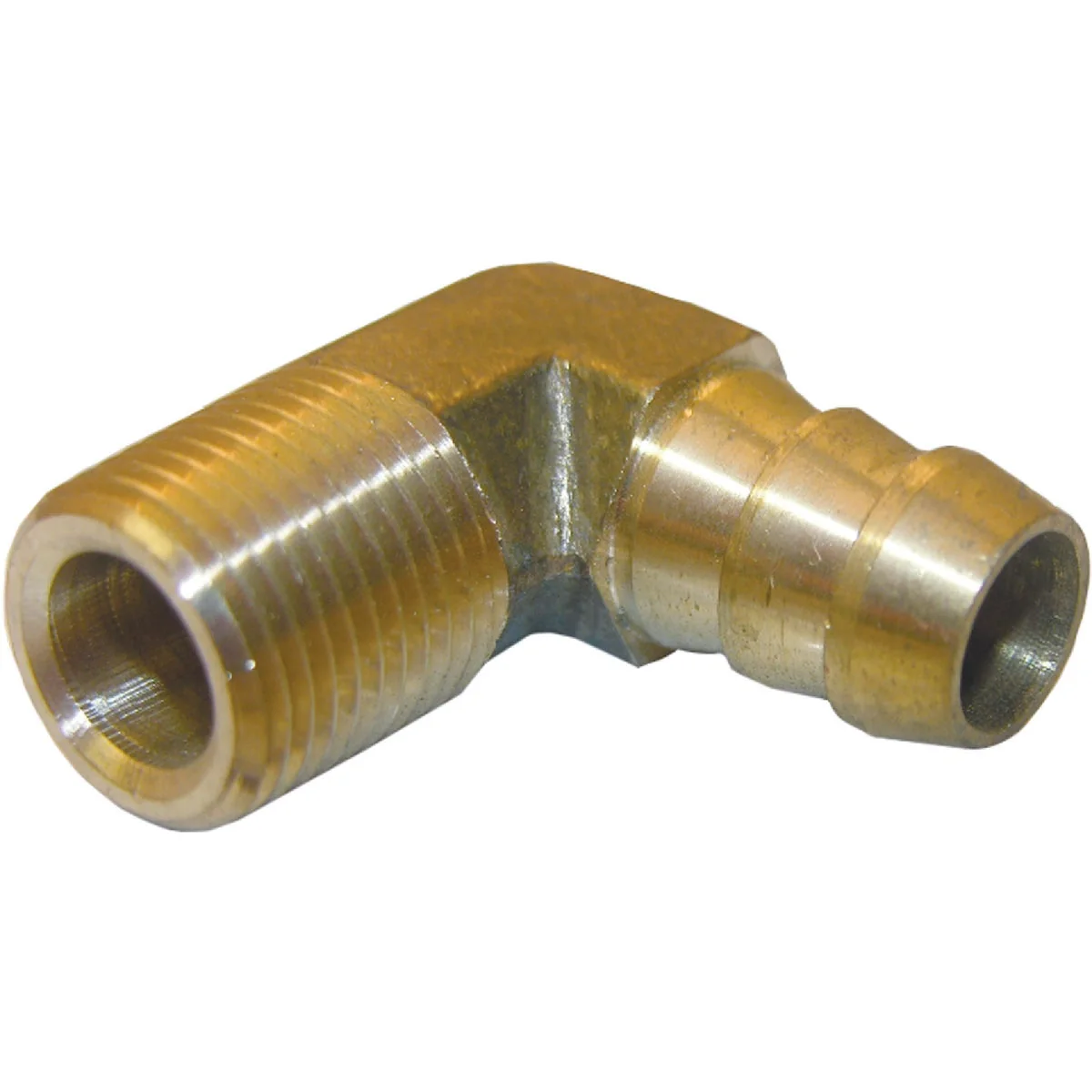 Green Lasco 3 8 In. MPT x 1 2 In. Hose Barbed 90 Deg. Brass Elbow 1 4 Bend Contemporary