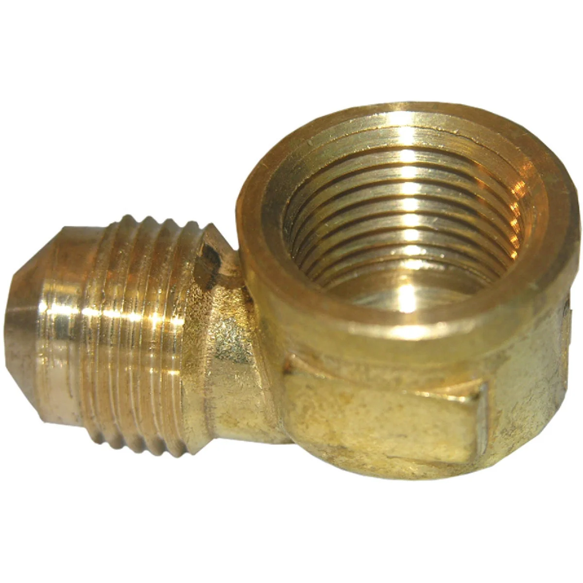 Minimalist Lasco 1 2 In. MFL X 3 8 In. FPT 90 Deg. Flare Brass Elbow 1 4 Bend Professional