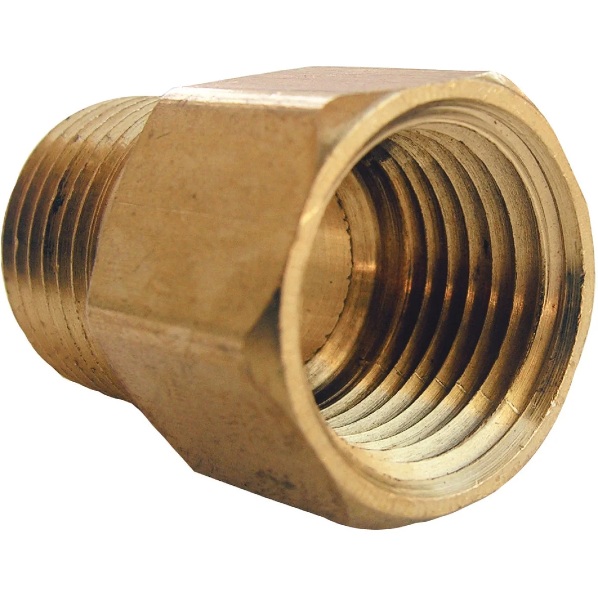 Green Lasco 1 2 In. FPT x 1 2 In. MPT Brass Adapter Healthy