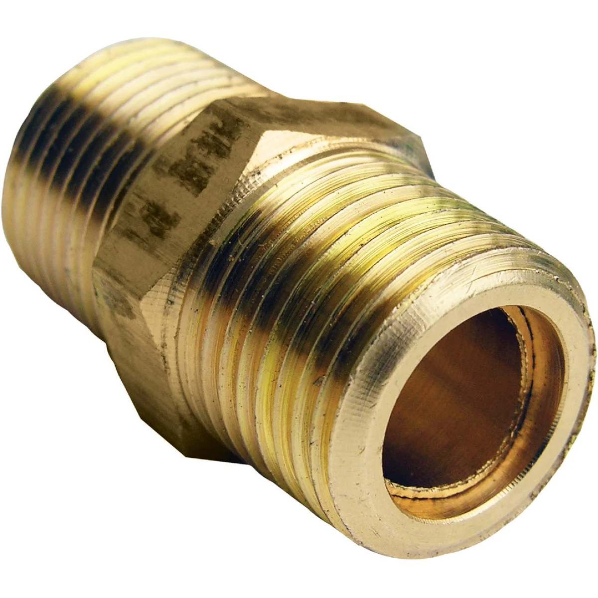 Secure Lasco 3 8 In. MPT x 3 8 In. MPT Brass Hex Nipple Fine Crafted