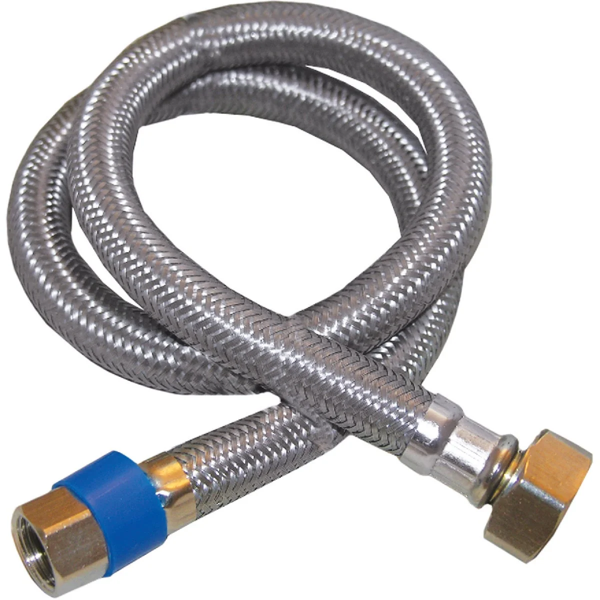 Unique Lasco 3 8 In. C x 1 2 In. FIP x 24 In. L Stainless Steel Braided Supply Faucet Connector Easy-to-Use