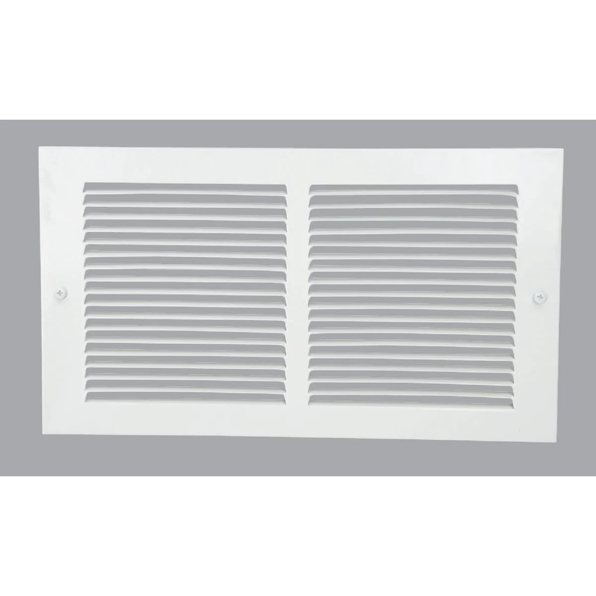 Practical Home Impressions 6 In. x 12 In. White Steel Baseboard Grille Authentic