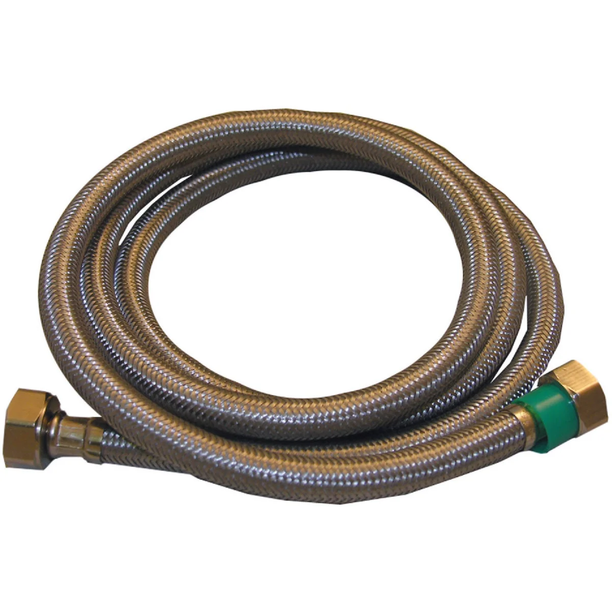 Dependable Lasco 1 2 In. IPS x 1 2 In. IPS x 60 In. L Braided Stainless Steel Flex Line Faucet Connector Practical