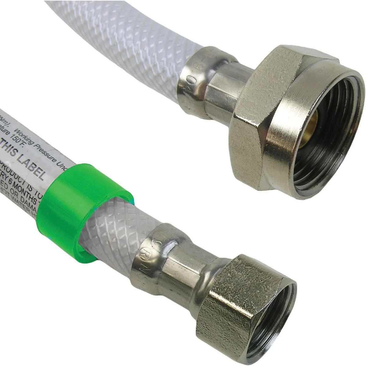 Authentic Lasco 1 2 In. FIP x 7 8 In. BC x 9 In. L Poly Braided Vinyl Toilet Connector Fine Crafted