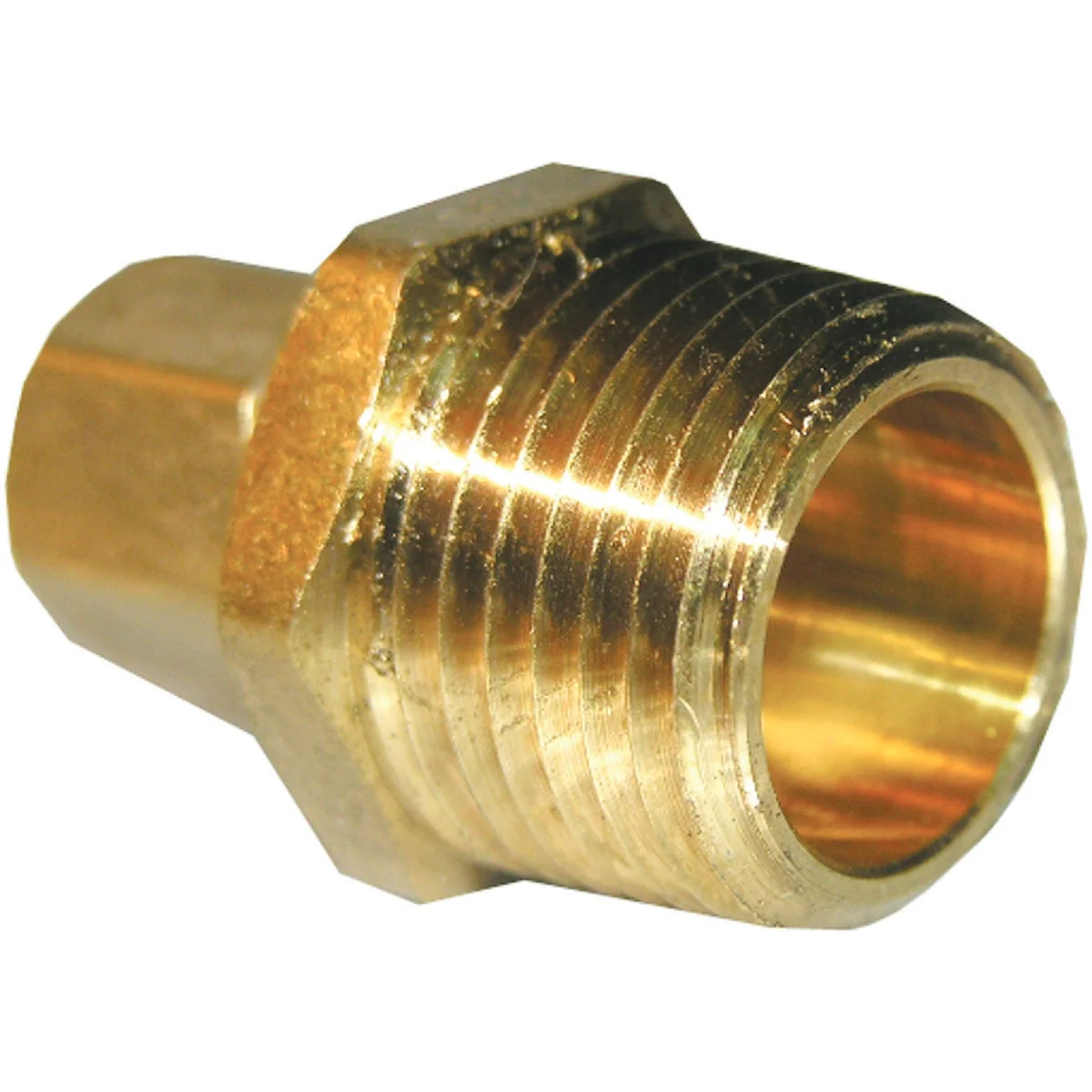Specialty Lasco 5 16 C x 1 4 In. MPT Brass Compression Adapter Minimalist