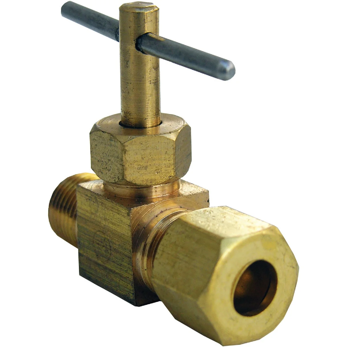 Top-Quality Lasco 1 4 In. C x 1 4 In. MIP Brass Straight Needle Valve Specialty