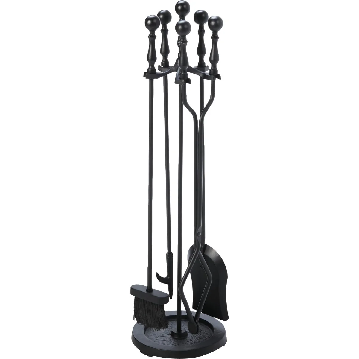 Crafted Home Impressions 5-Piece Cast Iron Fireplace Tool Set Dependable