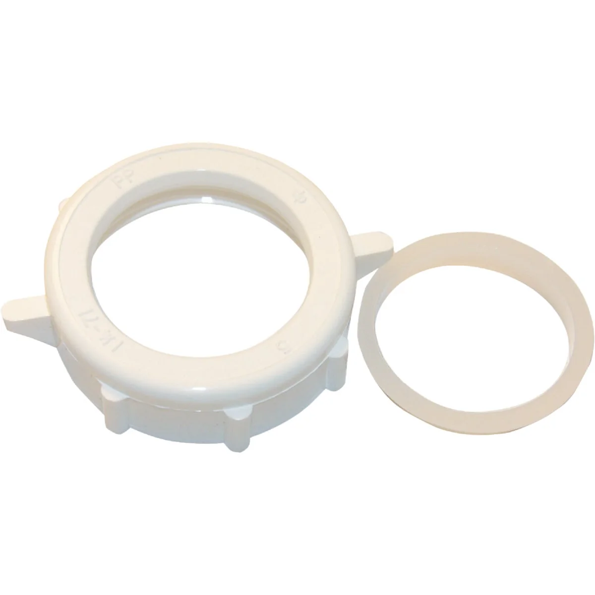 High-Grade Lasco 1-1 4 In. x 1-1 4 In. White Plastic Slip Joint Nut and Washer Specialty