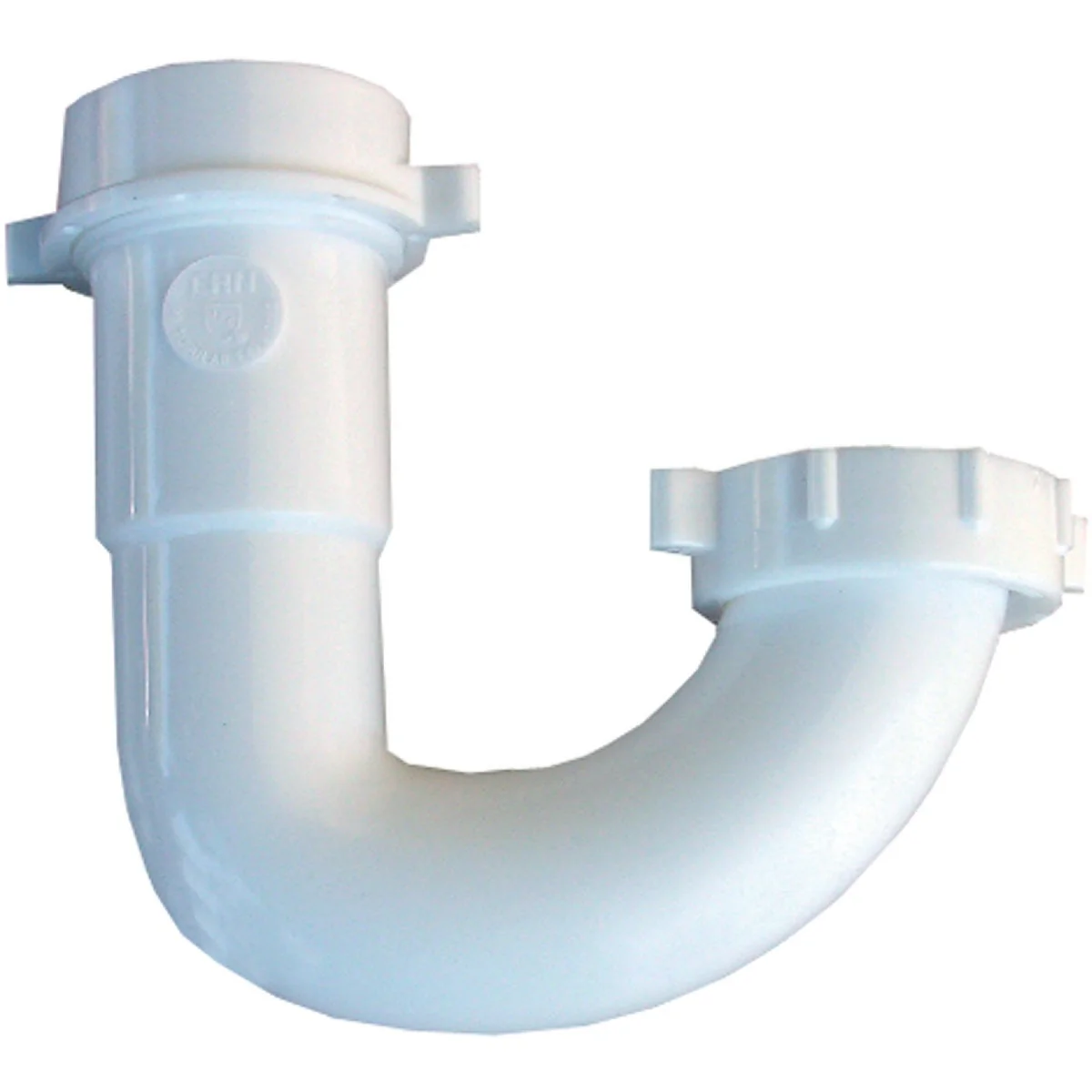 Dependable Lasco 1-1 2 In. White Plastic J-Bend with Reverse Nut Functional