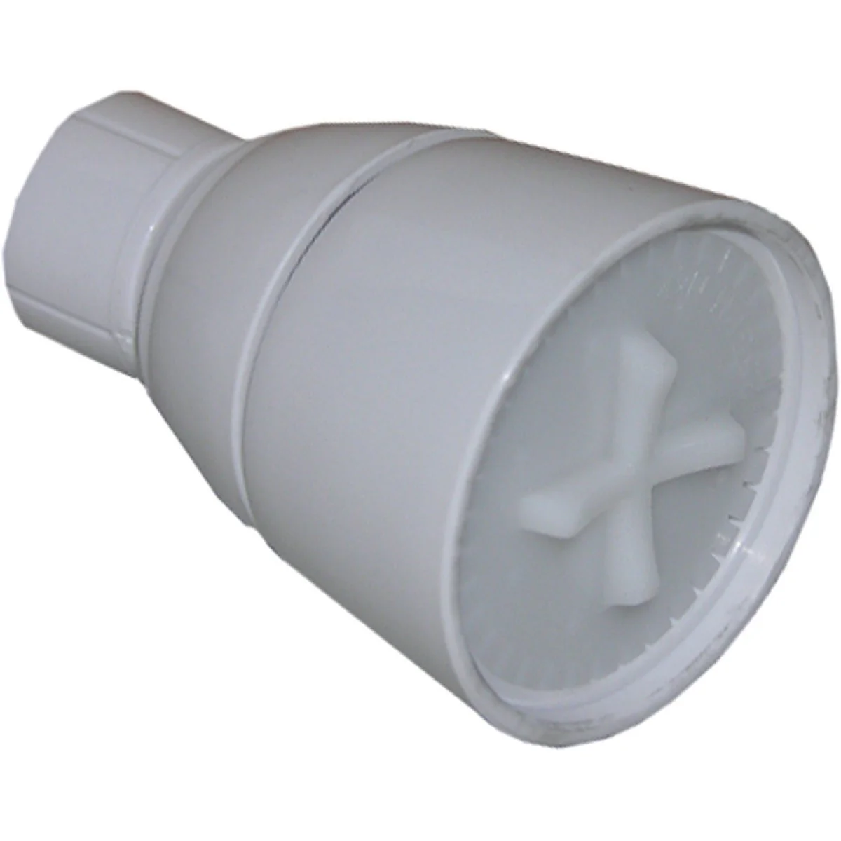 High-Performance Lasco 1-Spray 2.5 GPM Fixed Showerhead White Excellent