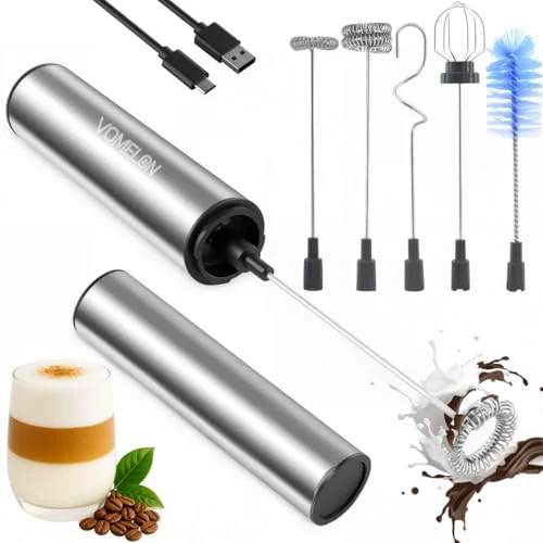 Superior Rechargeable Milk Frother Handheld Electric Frother Wand Milk Foamer Drink Mixer for Coffee Proven