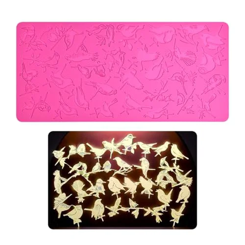 User-Friendly Silicone Mold 3D Hollow Out Lace Mold Kitchen Lace Emboss Mat Magpie Bird Silicone Fondant Cake Decorating Chocolate Sugarcraft Moulds Elite