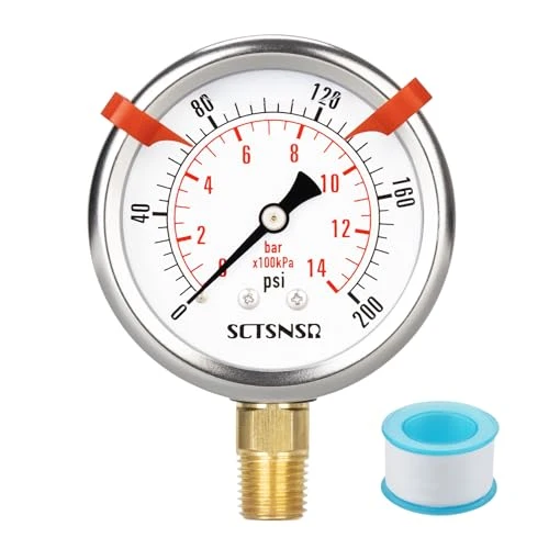 Superior 0 to 200 Psi Pressure Gauge Clean