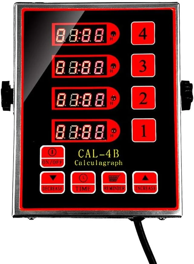 Sophisticated Commercial 4 Channel Kitchen Timers Digital Restaurant Timer Professional Multi Loud Alarm Adjustable Cooking Reminder Soft